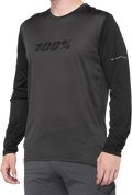 100% Ridecamp Jersey - Long-Sleeve - Black/Charcoal - Medium 40028-00001