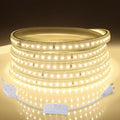 AIMENGTE Plug in LED Strip Lights for House, Led Lighting for Garden Yard Lawn Under Cabinet Patio Wardrobe Backyard, AC 110V, 240LEDs, 3000k LED Rope Lights (6.6ft, Warm White)