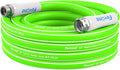 Fevone 25 ft Garden Hose, Heavy Duty Water Hose, Hybrid Polymer, Kink Resistance, Flexible, Durable, Leak Free, Aluminum Fittings, 3/4" GHT, 5/8" ID, 600 Psi, Drinking Water Safe