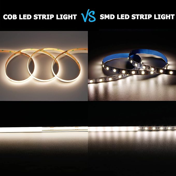 10M/32.8ft 24V COB LED Strip Light Waterproof IP65 Natural White 4000K Uniform Glow 3840LEDs CRI 93+ Flexible LED Tape Lights for DIY Cabinet Bedroom Kitchen Home Decor(No Power Supply)