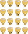 Aopin G 3/16 Brass Misting Nozzles 0.15mm / 0.006" Orifice Atomizing Mister Sprayer Nozzle Suitable For Outdoor Cooling,Garden Irrigation,Fountain, Crop Nutrient Injection, Greenhouse 16 Pcs