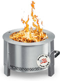 Breeo Smokeless Fire Pit (Y Series - Stainless Steel) | 21 inch Portable Smokeless Firepit for Outside | 31 Pounds | Ideal for Families Compatible with Wide Range of Breeo Accessories