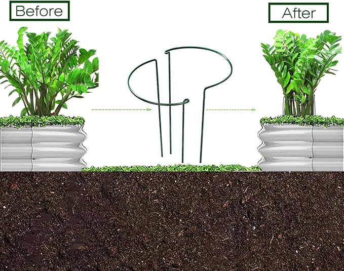 Raised Garden Bed, 2 Pcs 5×3×1ft Outdoor Galvanized Planter Boxes, Galvanized Garden Beds Outdoor with Metal Plant Stakes, Large Raised Garden Stock Tank, Garden Beds Outdoor for Vegetables