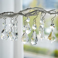 KANPURA 12pcs Glass Crystal Chandelier Prisms,Rainbow Hanging Crystals Suncatcher for Window,Home Decor(Clear)