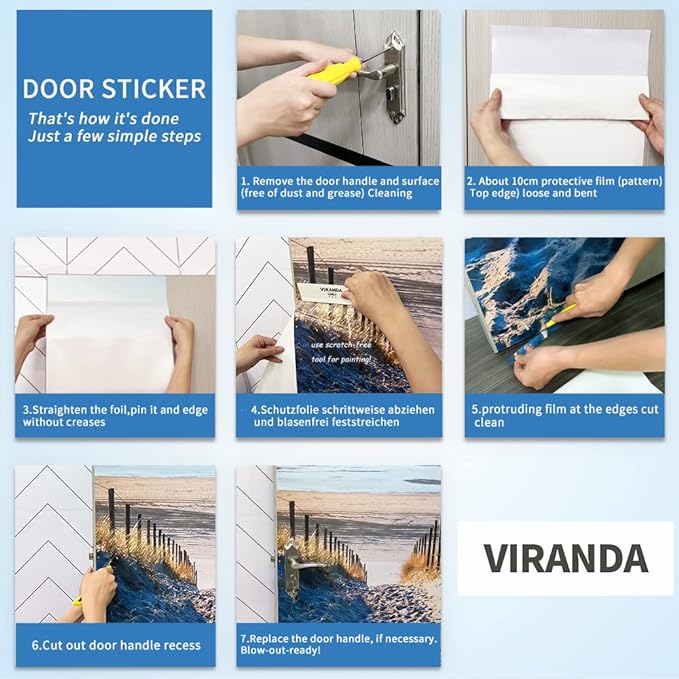 3D Peel and Stick Murals - Horse - Wallpaper Self-Adhesive Decals Removable PVC Waterproof Door Poster for Bedroom Living Room - 31.5" x 78.7"