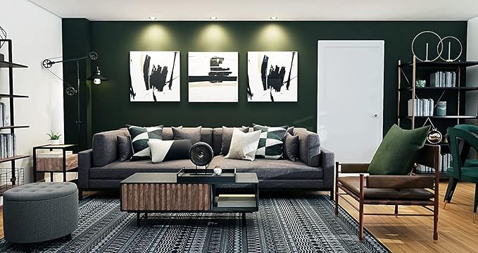 Dimoon 394''x17.7'' Dark Green Peel and Stick Wallpaper Contact Paper Modern Self Adhesive Wall Paper Removable Renter Friendly Textured Solid Color Cabinet Vinyl Roll (394''x17.7'',Emerald Dark)