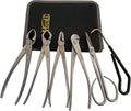 6-Piece Bonsai Tool Set,Concave Cutter,Knob Cutter,Jin Pliers,Wire Cutter,Bonsai Scissors, Root Hook