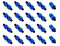 20pcs Drip Irrigation Coupling, Blue Connector Farm Irrigation Tools, Universal Joint Drip Irrigation Tube Fitting Set (0.78 Inch)