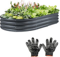 Raised Garden Bed, Galvanized Planter Raised Beds for Outdoor,Vegetables, Flowers & Herbs, Heavy-Duty Metal Raised Garden Beds Outdoor, Rust-Resistant & Easy Assembly (Grey, 6x3x1 ft)