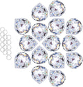Crystalsuncatcher Clear Crystal Ball Prism Suncatcher Rainbow Maker Hanging Crystals Prisms for Windows, for Feng Shui, for Gift(30mm/1.18" 15pack)