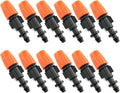 E-outstanding Micro Flow Dripper 12PCS Micro Spray Adjustable Garden Sprinkler Head Atomizers Sprinklers Drip Irrigation Misting Nozzles