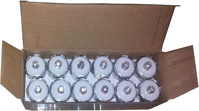 Super Bright LED Floral Tea Light Submersible Lights for Party Wedding (Purple, 60 Pack)