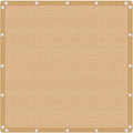 VICLLAX Shade Fabric Sun Shade Cloth with Every 2 FT Grommets for Patio Garden Pergola Cover Canopy 16x18 FT, Wheat