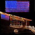 MUYUN American Flag String Lights, 420 LED USA Flag Net Light Waterproof Patriotic Lights for Party Home Decor July 4th Decorations Independence Day