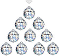 MerryNine 40mm Clear Crystal Ball Prism Sunshine Catcher Rainbow Pendants Maker, Hanging Crystals Prisms for Windows, for Feng Shui, for Gift(40mm/1.57" 10pack)