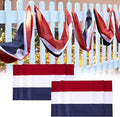 EBaokuup 2 Pack 20x2 Ft American Flag Bunting-4th of July Banner Decor Red, White & Blue Stripe Flag-Large Patriotic Bunting US Flag Decorations for Independence Day Outdoor Porch Garden