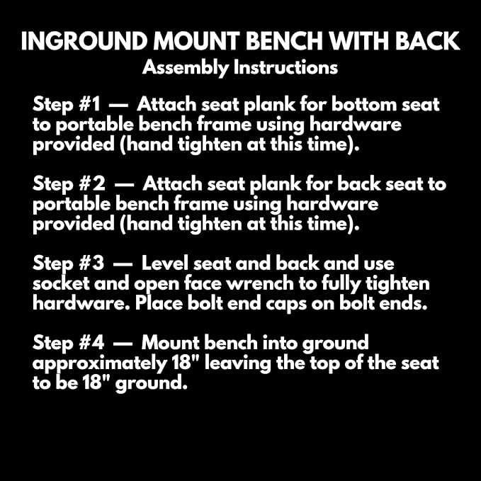 Coated Outdoor Furniture Heavy-Duty Outdoor Bench Thermoplastic Coated, Expanded Metal, Commercial-Grade Seating, Made in America (Inground with Back, 8 Ft, Textured Grey)