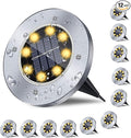 Solar Ground Lights, Waterproof Solar Garden Lights, Upgraded Outdoor Garden Waterproof Bright in-Ground Lights, Landscape Lights for Pathway,Yard,Deck,Lawn,Patio,Walkway (12 Pack Warm Light