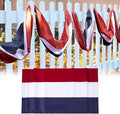 EBaokuup 20x2 Ft American Flag Bunting-4th of July Banner Decor Red, White & Blue Stripe Flag-Large Patriotic Bunting US Flag Decorations for Independence Day Outdoor Porch Garden