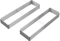 8X2X1FT-2P Galvanized Raised Garden Beds Outdoor // Planter Raised Beds for Gardening, Vegetables, Flowers, Large Metal Garden Box,Deep Plant Flower pots Outdoor.