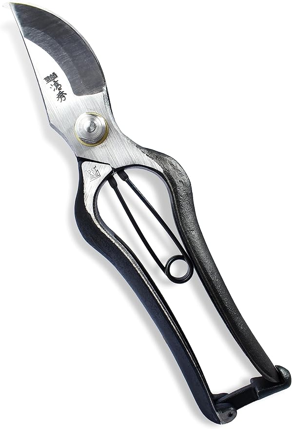 Japanese Kiyohide Pruning Shears - Professional Garden Shears, Bypass Pruners, Traditional Japanese Gardening Tools, Made in Japan, 7.8inch【YAMASAN】