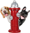 Dog Fire Hydrant Pee Post, Dog Pee Post Training Statue, Resin Fire Hydrant Statue for Dogs to Peed on, Backyard Lawn Decor, Firefighter Gifts for Men (17.5 inch)