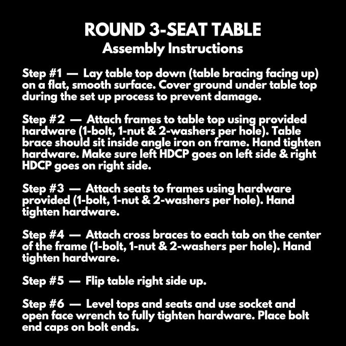 Heavy-Duty Portable Outdoor Picnic Table with Umbrella Hole, Expanded Metal Patio Dining Furniture Made in America (46" Round Top, Black)