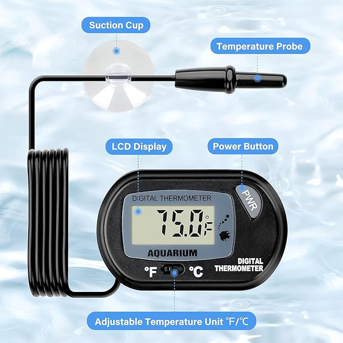 iPower 10" x 20" Durable Waterproof Seeding Heat Mat with Digital Thermometer for Providing Reliable Warmth for Indoor hydroponic Plant Germination