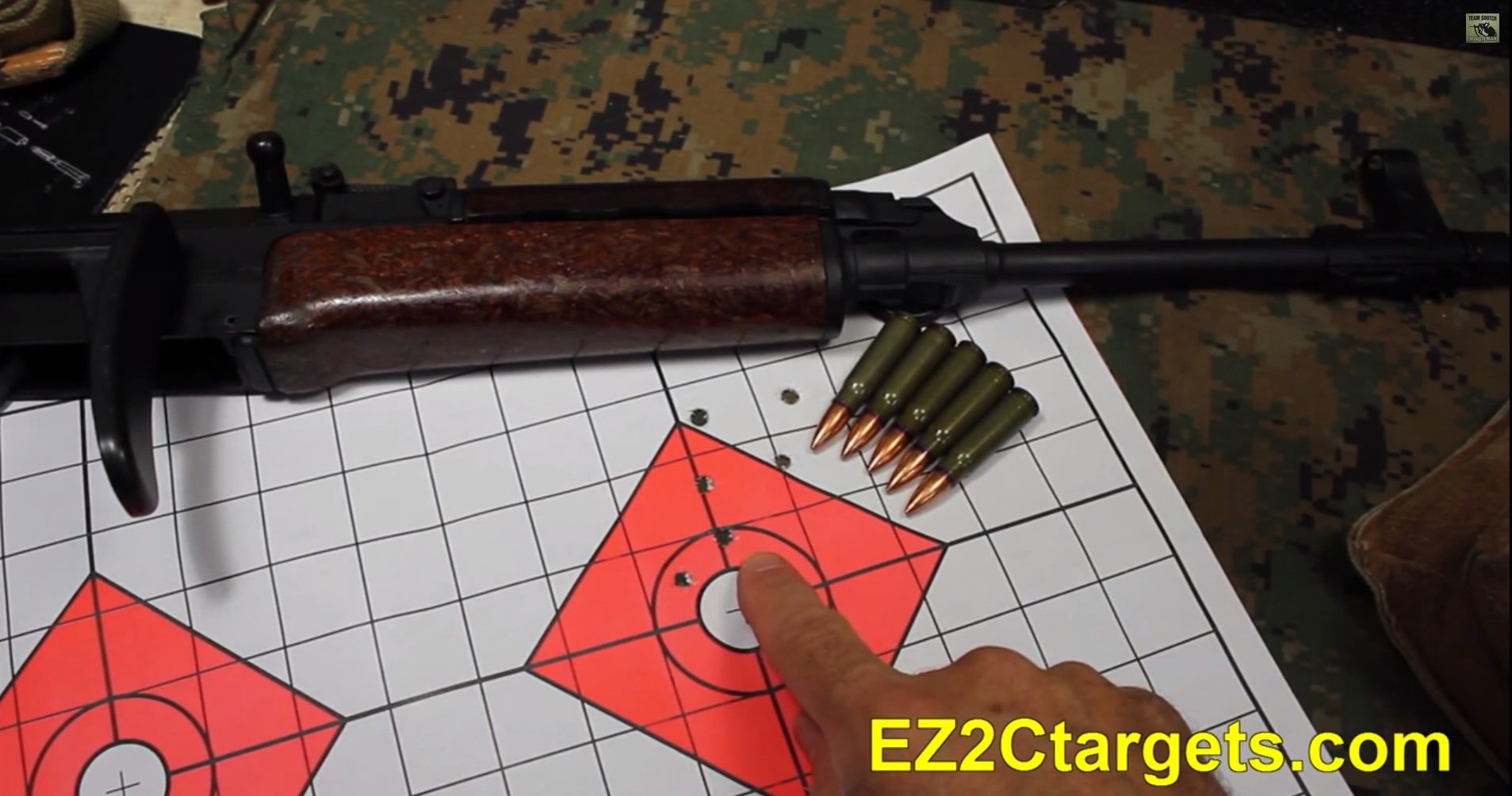 EZ2C Targets Style 13: Shooting Range Paper Target w 1" Grids 11"x17USA MADE