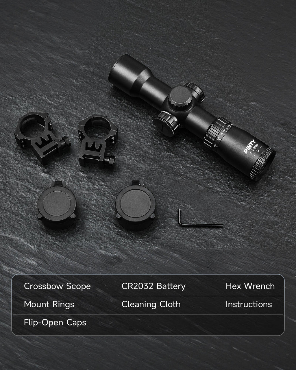 Pinty 1.5-4.5x32 Crossbow Optics SFP Hunting Scope