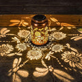 Solar Lanterns Dragonfly Lights Outdoor Decor Hanging Lantern Waterproof Metal LED Sunflower Light Decorative Garden,Yard,Patio,Lawn,Christmas Gifts for Women Mon Grandma
