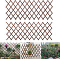 2PCS Expandable Garden Trellis, 38" x 89" Large Wooden Lattice Fence Wall Panel Stretchable Decorative Fences Lattice Trellis for Climbing Plants Outdoor Ivy Vine Rose Clematis Garden Patio Room Decor