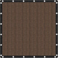 VICLLAX Shade Fabric Sun Shade Cloth Privacy Screen with Grommets for Patio Garden Pergola Cover Canopy 8x8 FT, Mocha