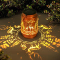 Solar Lanterns Outdoor Garden Decor, Gifts for Women, Mom, Grandma, Birthday, Thanksgiving, Decorative Waterproof Hanging Metal LED Light for Yard, Patio, Lawn, Landscape, Backyard (Deer)