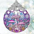Mushroom Stained Glass Suncatcher, Jocidea Mushroom Ornament, Mushroom Christmas Ornament, Holidays Ornaments, Christmas Tree Ornament, Mushroom Decor, Gifts for Mushroom Lovers