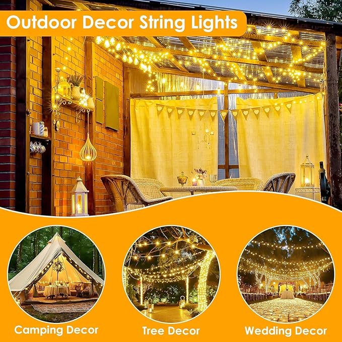 Extra Long 99Ft 300 LED Fairy Lights Plug in with Remote, Waterproof String Lights Outdoor & Indoor 8 modes with Timer, Twinkle Light for Girl's Room Garden Birthday Christmas Decorations (Warm White)