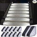 KINKAI 12 Pack Solar Stair Lights, Outdoor Step Light Waterproof Deck Lighting for Outside Garden Front Door Porch Yard Patio Decor (White Light)