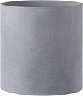 FaithLand Plant Pot 10 inch - Perfectly Fits Mid-Century Modern Plant Stand - Drainage Plug and Drainage Mesh Screen - Gray Planter Pot
