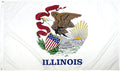 FlagSource Illinois Nylon State Flag, Made in the USA, 4x6'