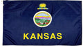FlagSource Kansas Nylon State Flag, Made in the USA, 5x8'