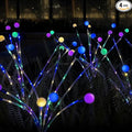 Zavothy Solar Garden Lights, Christmas Decorations Solar Fairy Lights Outdoor Waterproof, 4 Pack 32LEDs Sway by Wind, Dancing Fireflies Lights for Garden Decor Yard Patio Pathway Decoration