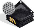 VICLLAX 30% Shade Cloth, 18x18FT Durable Black Mesh Trap with Every 3 FT Grommet, Sun Shade Fabric Netting for for Plants Cover, Greenhouse, Chicken Coop, Barn Kennel, Garden Patio