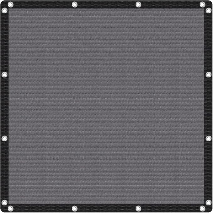 VICLLAX Shade Fabric Sun Shade Cloth with Every 2 FT Grommets for Patio Garden Pergola Cover Canopy 8x20 FT, Grey