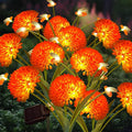 Solar Garden Lights, 8 Pack Solar Swaying Bee Lights with Flowers, Waterproof Solar Firefly Lights Outdoor for Garden Patio Yard Pathway Fall Decoration, Gifts for Women Mother's Day