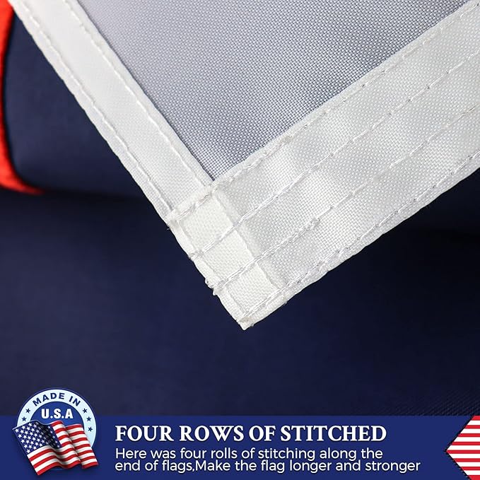 Christian Flag 3x5 Outdoor Embroidered,Heavy Duty Nylon,Sewn Stripes, Stronger Brass Grommets,Christianity Easter Day,Jesus Flags Flags Perfect for Outside