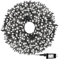 1000 LED 328ft 8 Modes with Timer Christmas String Lights IP55 Outdoor Waterproof UL Certificated Indoor Fairy Lights Garden Patio Wedding Christma Trees Parties Decoration White Light