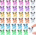35 Pcs Mini Panda Figurines Luminous Miniature Cute Resin Animals Glow in The Dark Tiny Panda Landscape Decoration Resin Figures DIY Accessories Ornament Craft Party Cake Topper