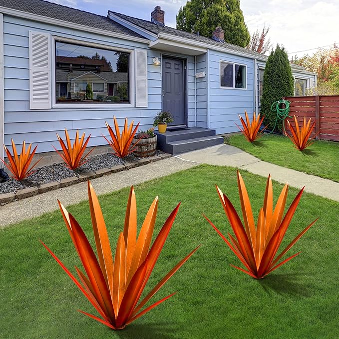 Homight Metal Country Tequila Sculpture DIY Plant Home Decor Garden Ornament Indooutdoor Statuette Patio Lawn Stake Decoration Gift
