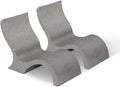 Ledge Lounger Signature in-Pool Low Back Chair for 0-9 inch Water Depths (Set of 2) (Sandstone)