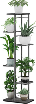 Simple Trending Plant Stand Shelf Indoor Outdoor Waterproof, 6 Tier 7 Potted Heavy Duty Metal Tall Flower Holder for Multiple Corner Display